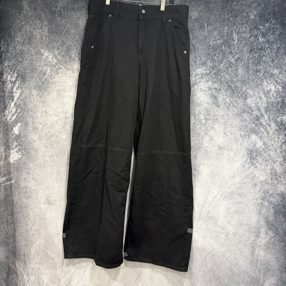 GAP 90s Loose Mid Rise Jeans 8T /29 Black Wide Leg Y2K 90s Baggy Skater Soft